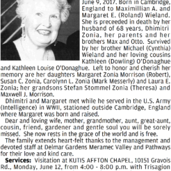 Zonia-Obit